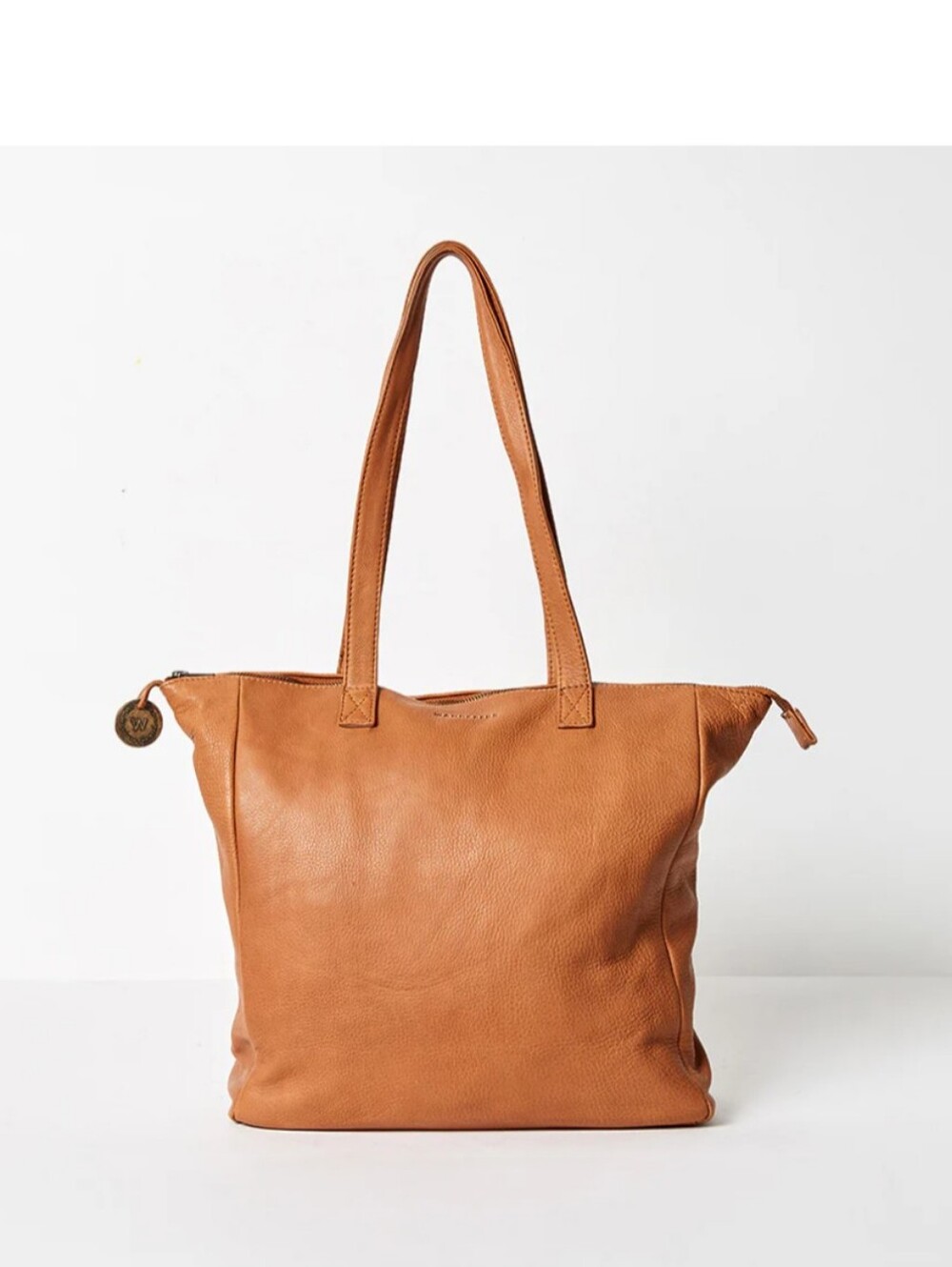 Wanderers Travel Co. The Petite Parisian Leather Tote Bag Purse Travel Tan Brown